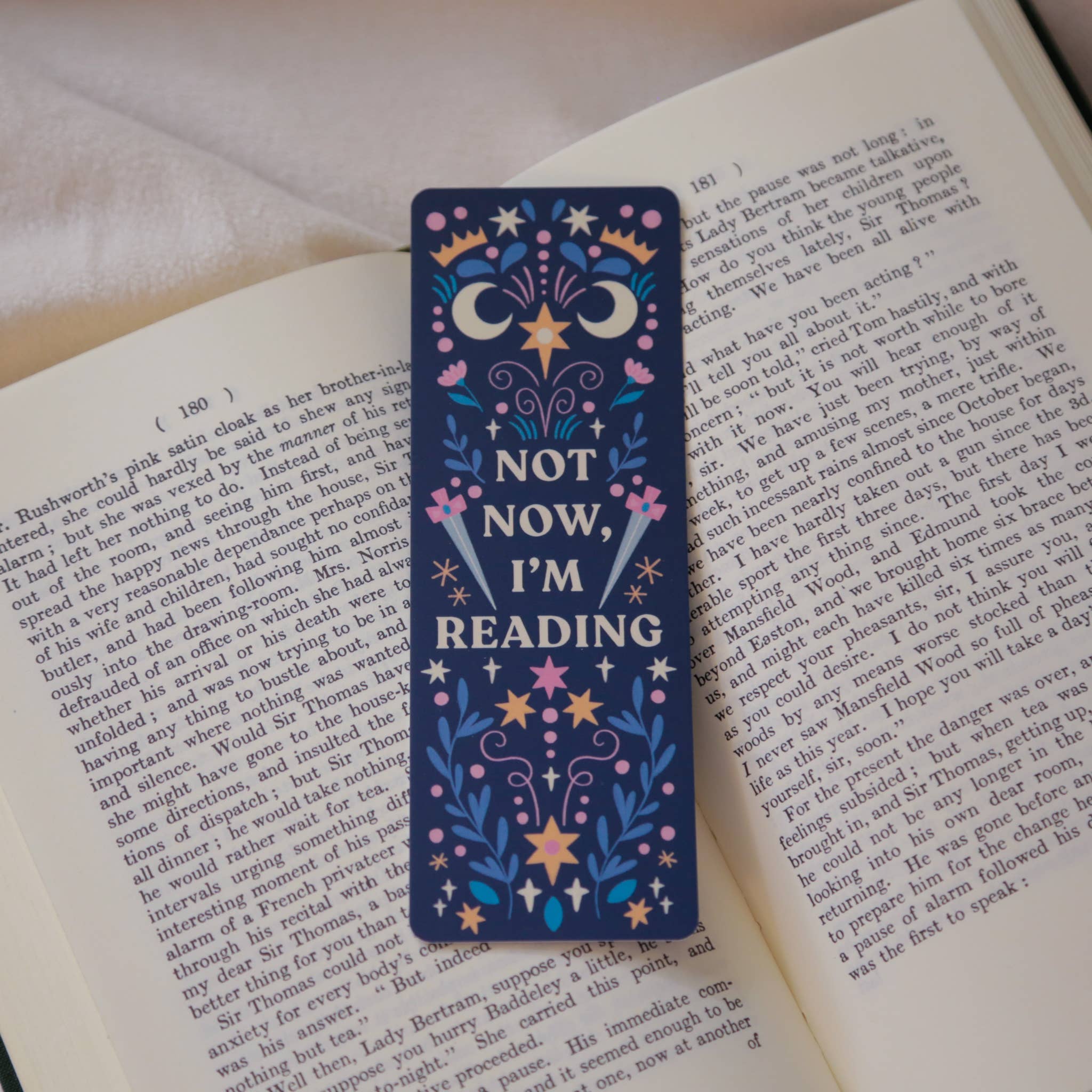 Bookmark - "Not Now, I'm Reading"