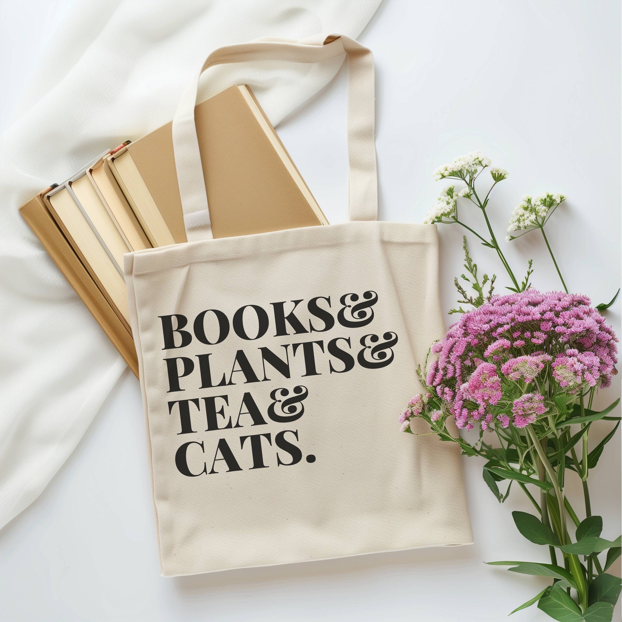 Tote Bag - "Fave Things" Organic Cotton Book Bag