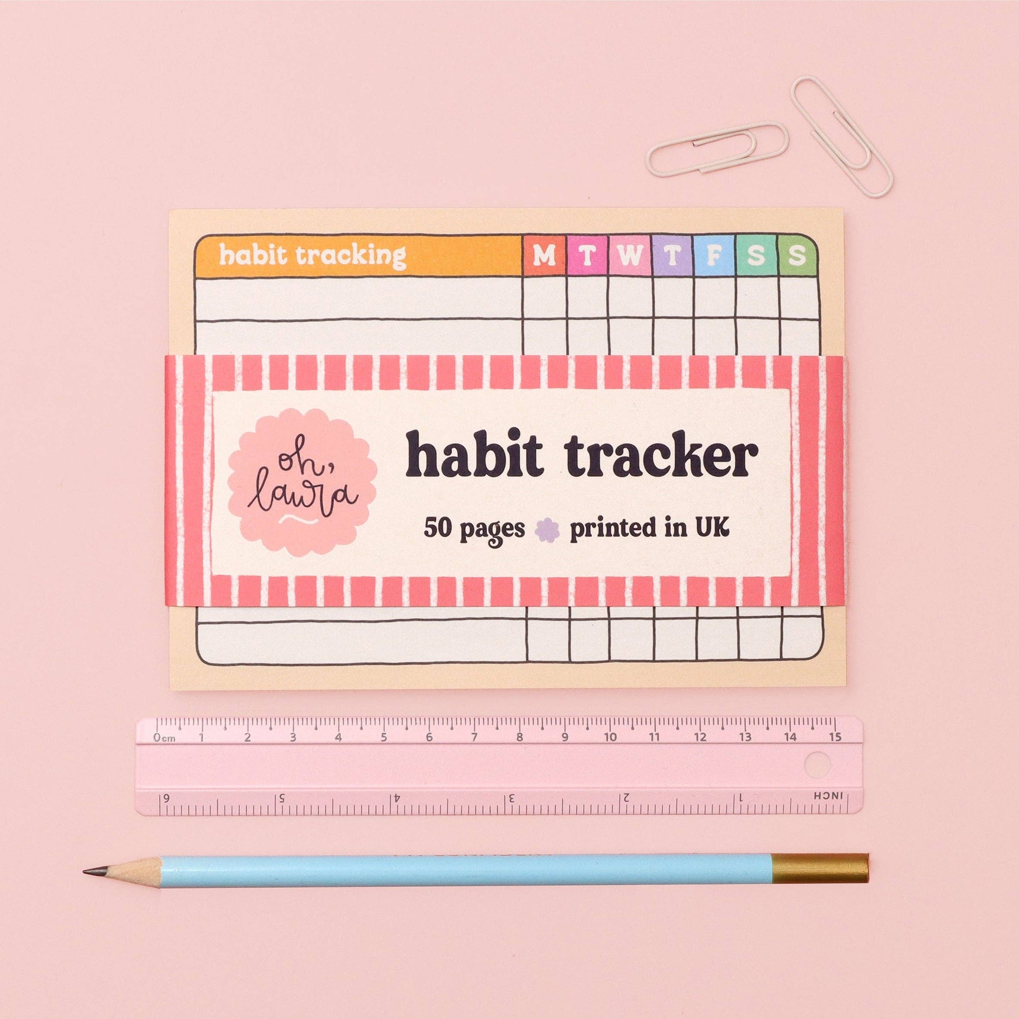 Oh Laura - A6 Habit Tracker Notepad – Dead Sea Records